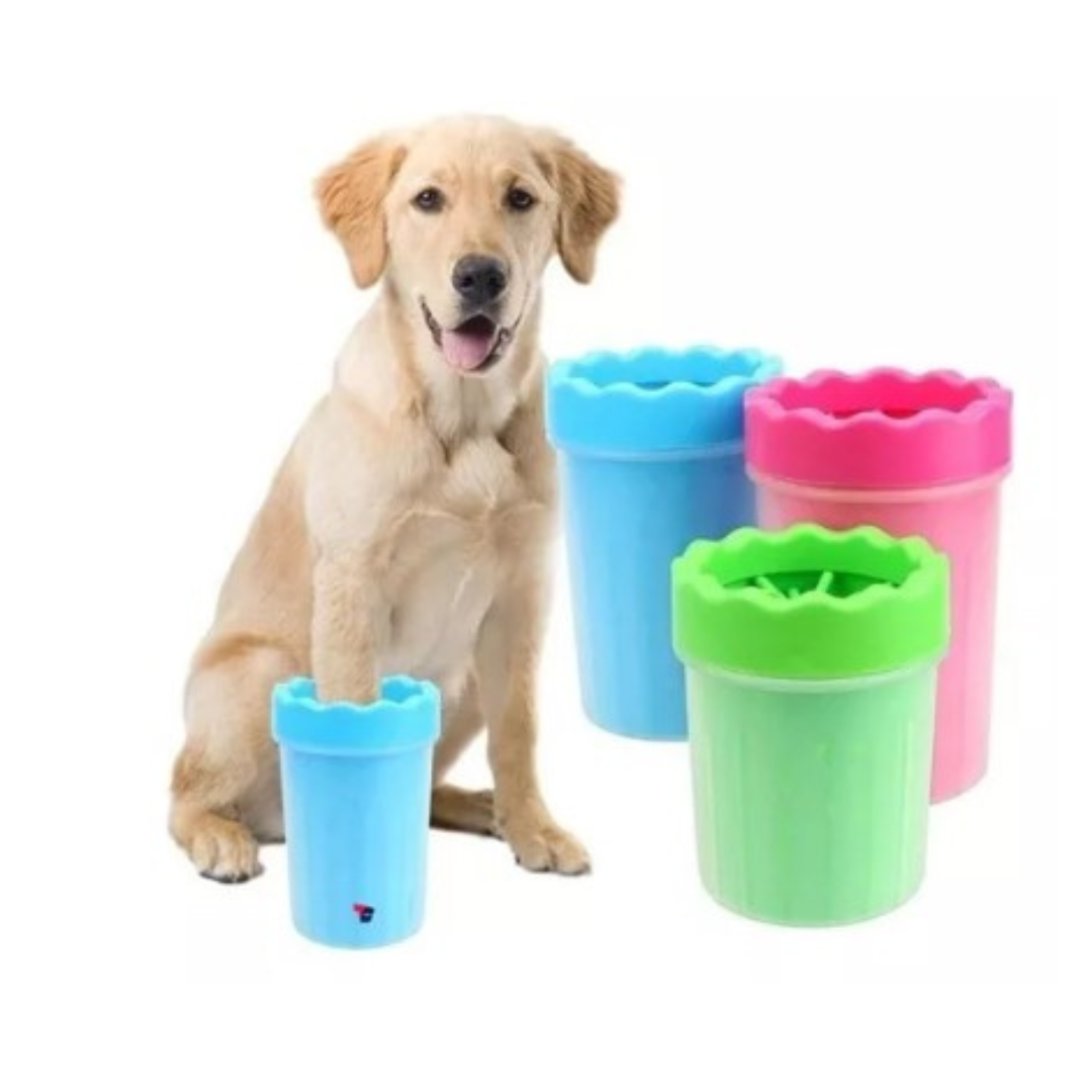 Vaso limpiador de patas para razas medianas y pequeñas
