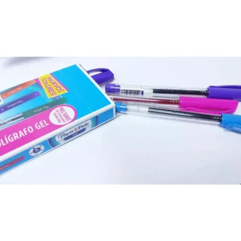 bolígrafo gel económico surtido x 6 ref. 88893
