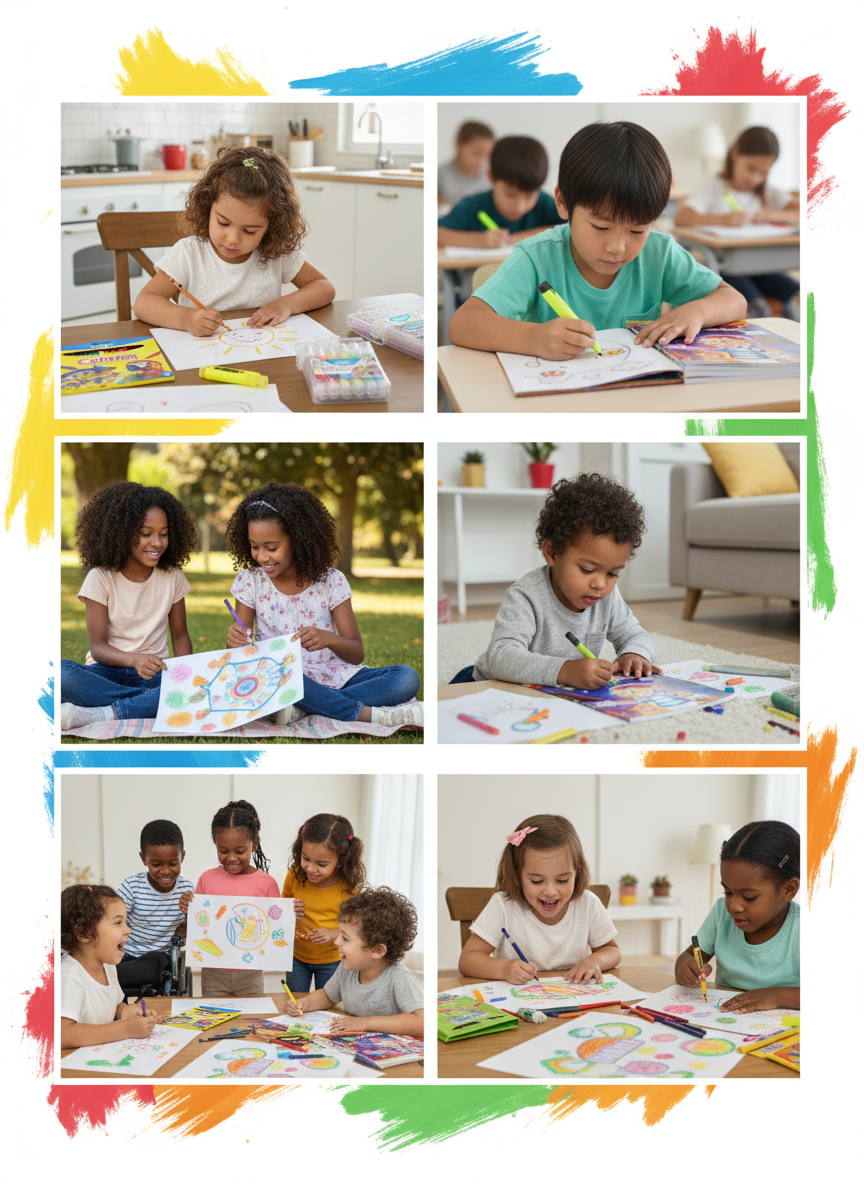 MEGA KIT PARA COLOREAR