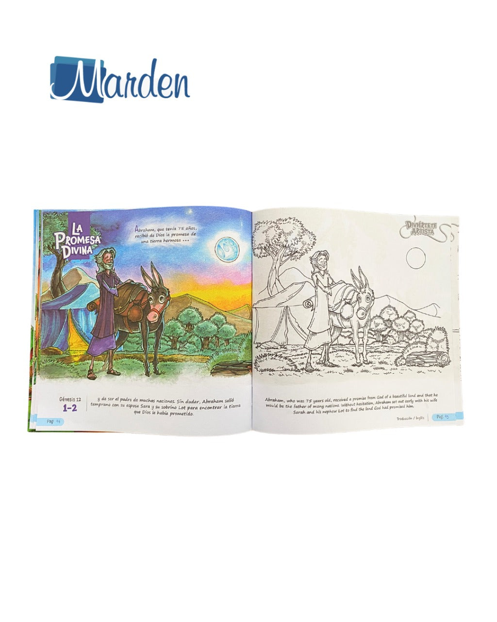 BIBLIA PARA COLOREAR EN ESPAÑOL E INGLES